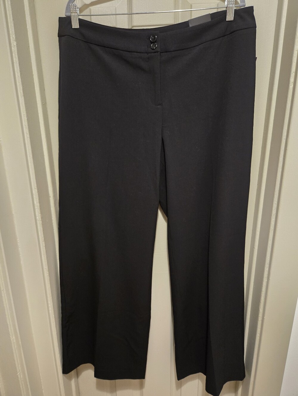 Lane Bryant Houston Classic Relaxed Fit Through Leg Wide Leg Trousers Sz 16